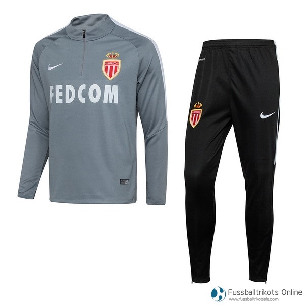 AS Monaco Trainingsanzug 2017-18 Grau Fussballtrikots Günstig